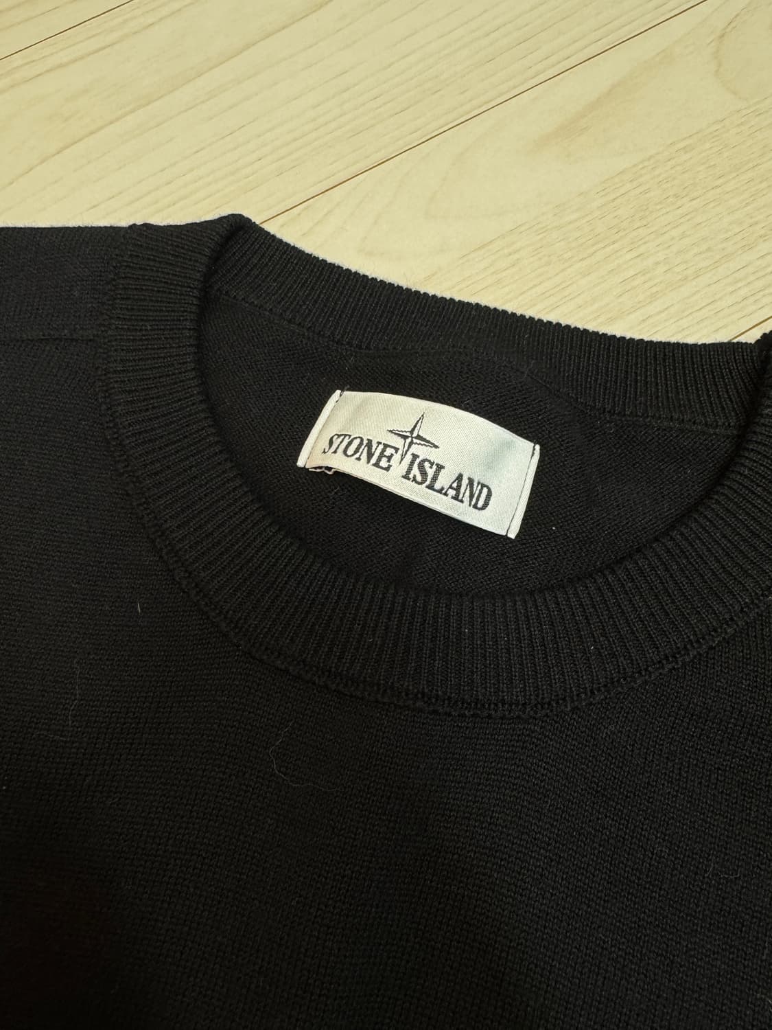 스톤아일랜드 블랙 면니트 L 상품이미지2