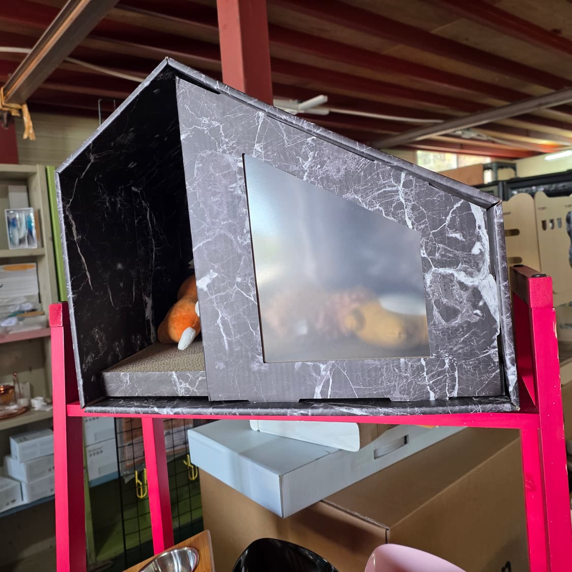 고양이 숨숨집 스크래쳐 하우스 상품이미지1