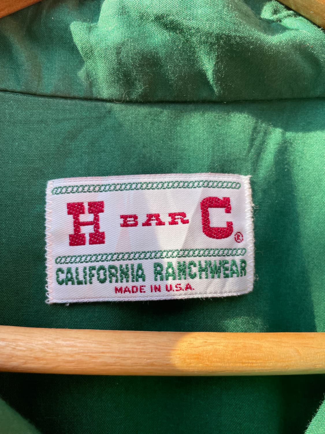 H bar C 그린 웨스턴셔츠 상품이미지5