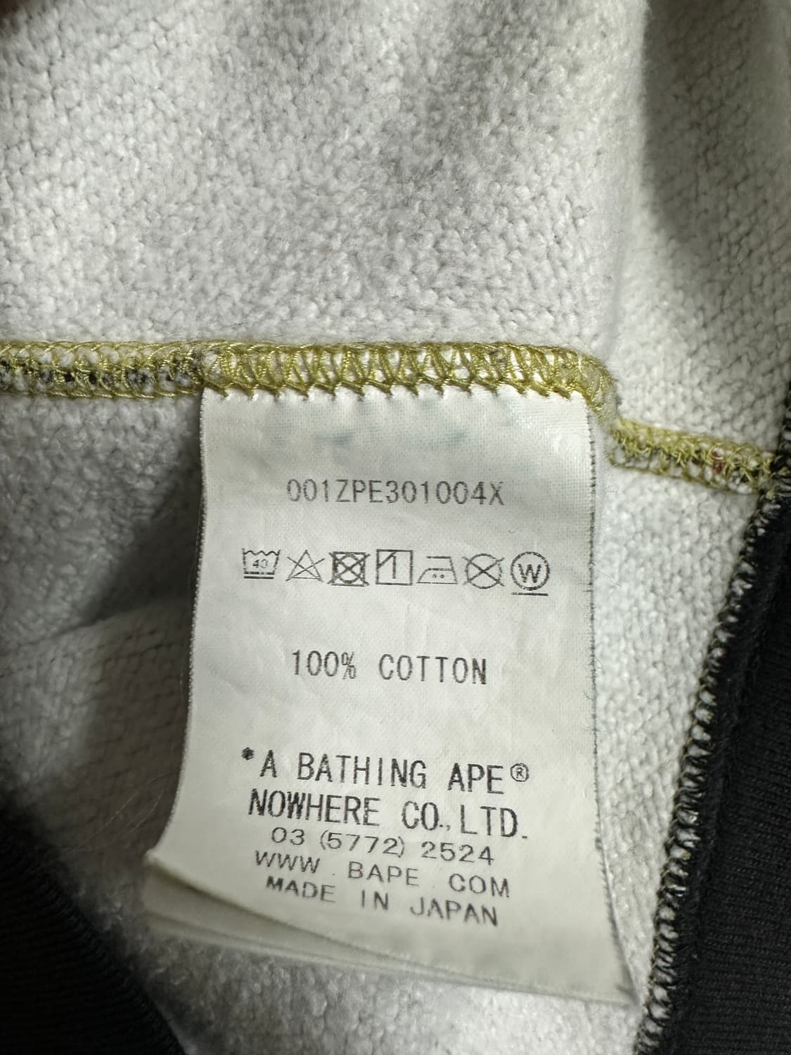 베이프 체크 카모 샤크 후드 집업 상품이미지4