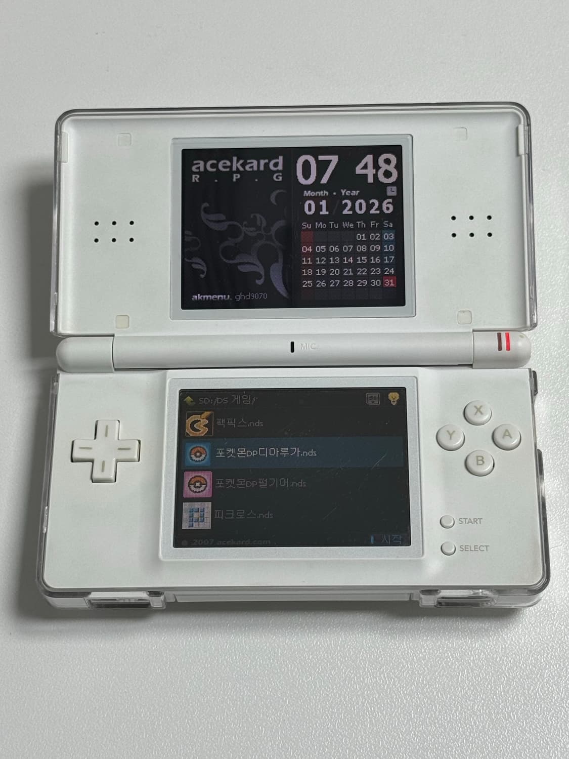 닌텐도ds lite 화이트 + TT칩 상품이미지5