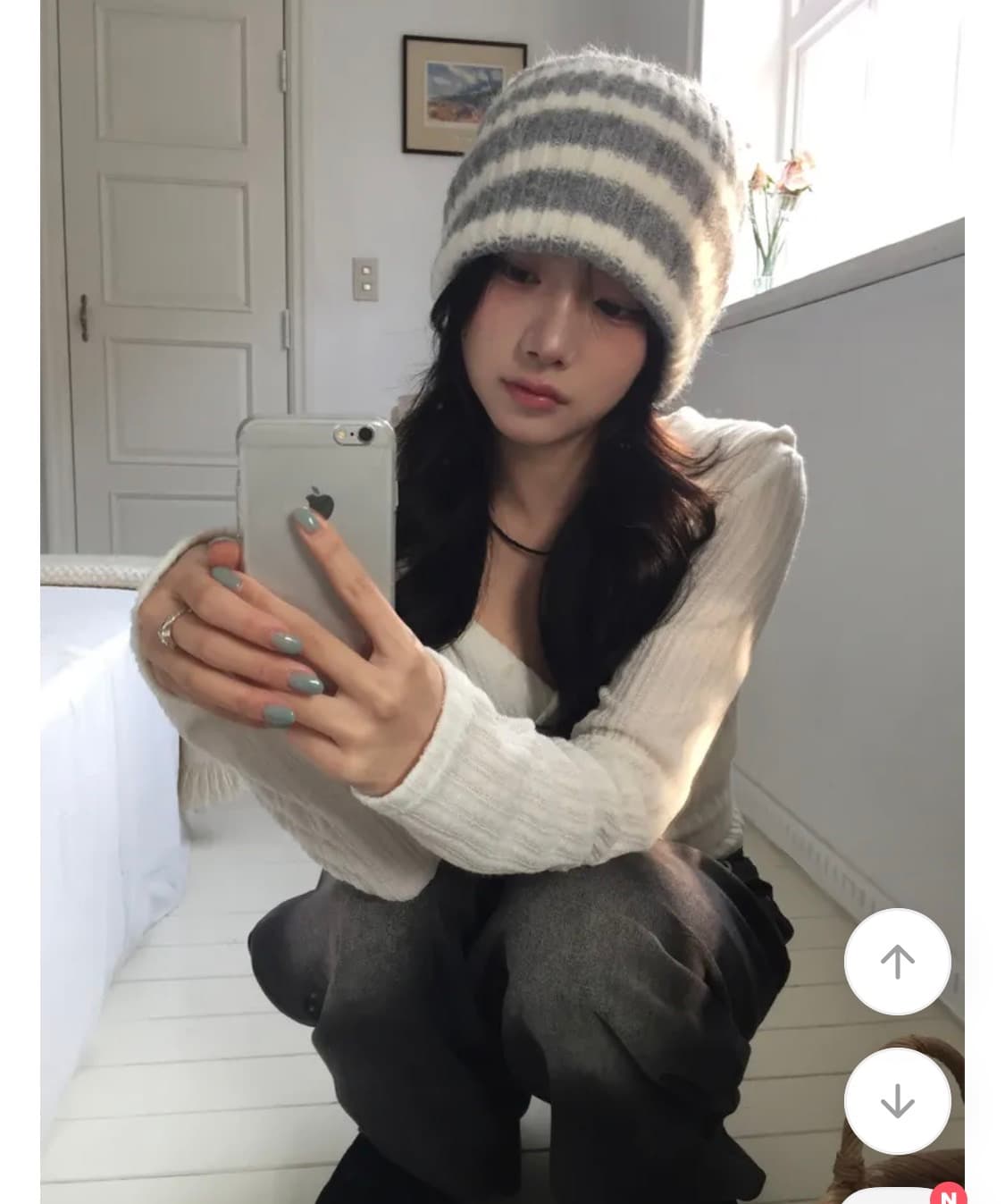 앙고라 단가라 비니 상품이미지3