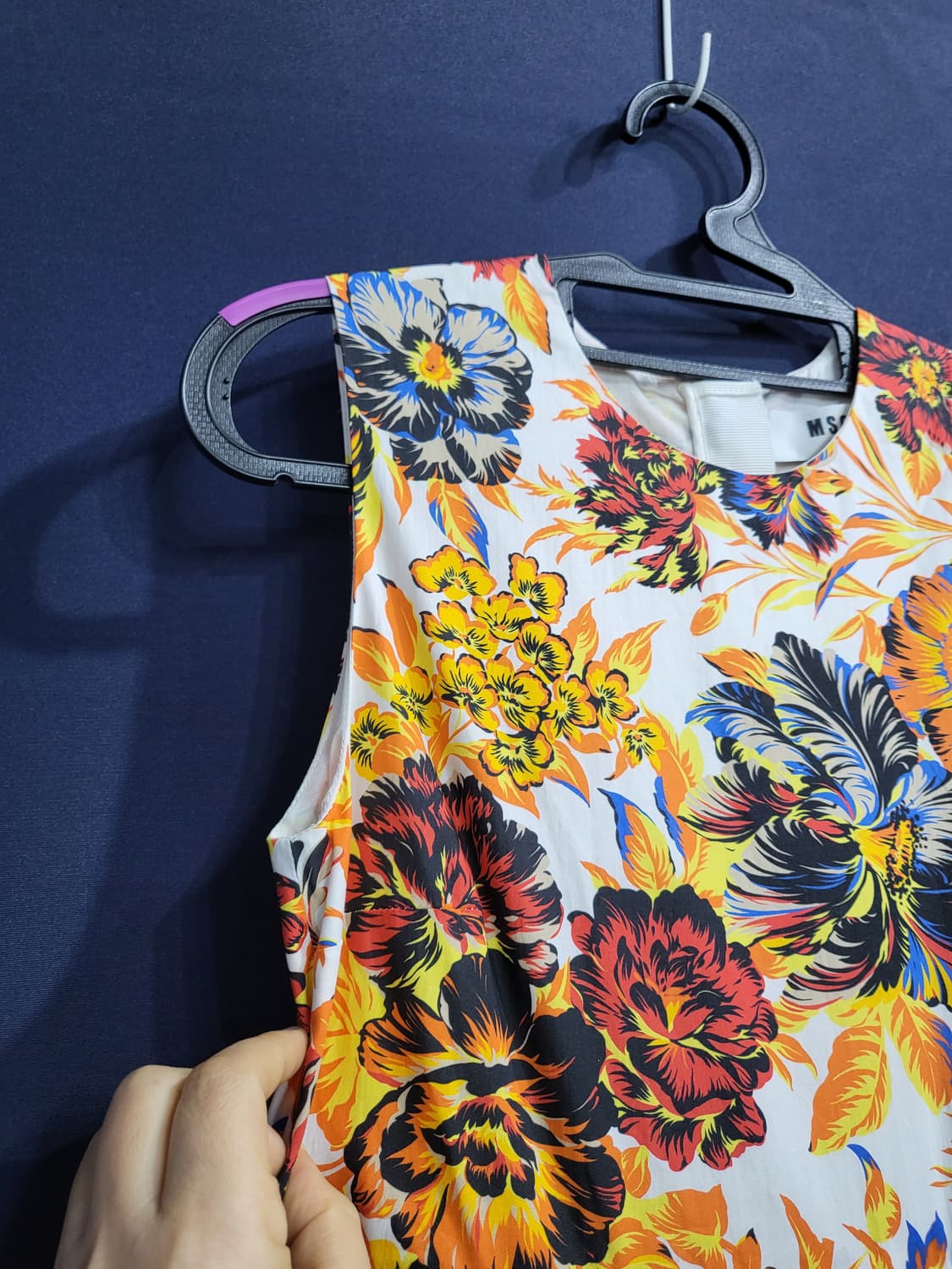 MSGM 민소매 셔링 원피스 상품이미지2