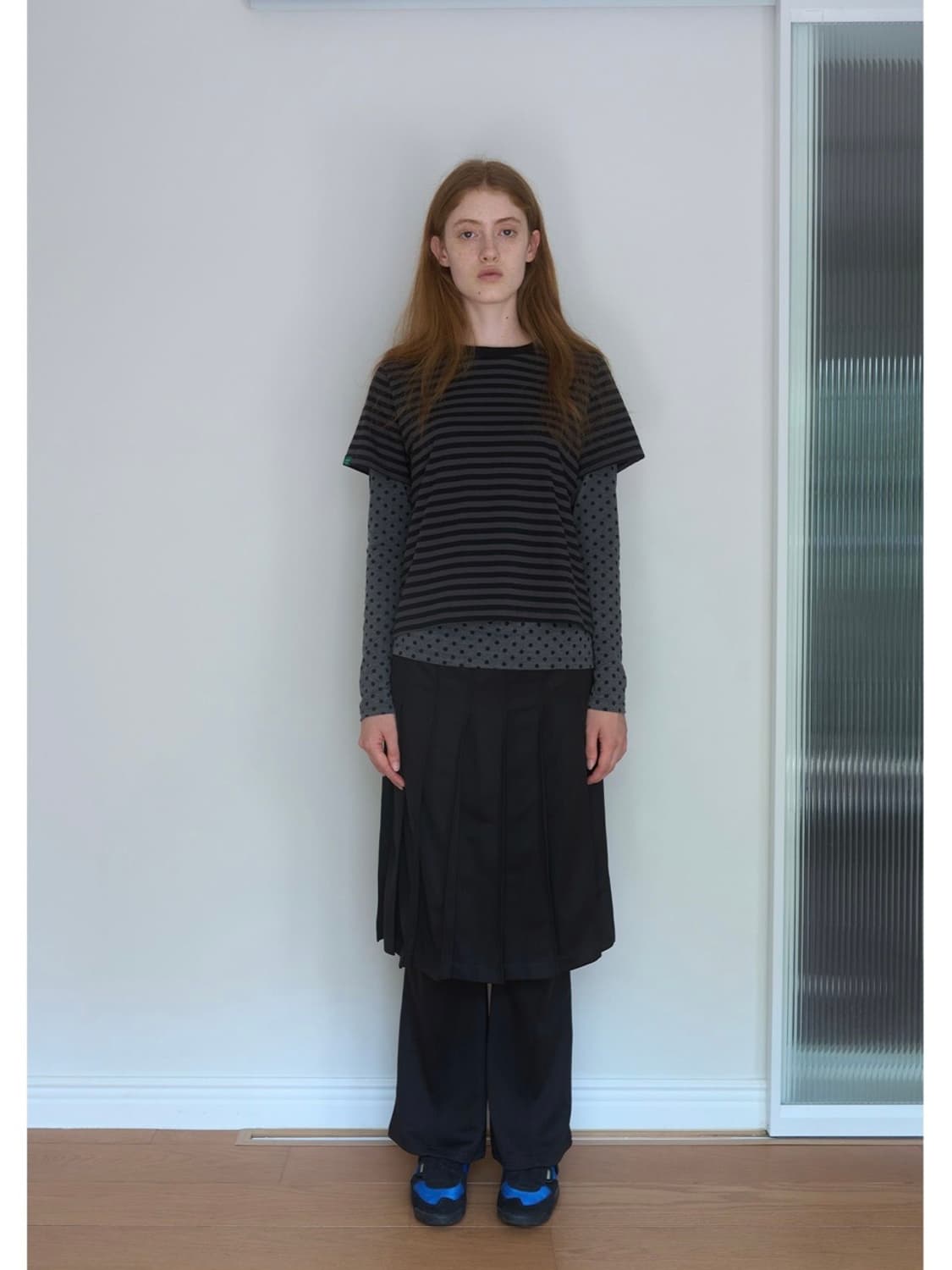 노컨텐츠 Multi layered T _ Black 상품이미지1