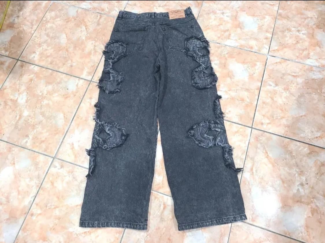 써저리 클로버 로고 패치 데님팬츠  상품이미지2