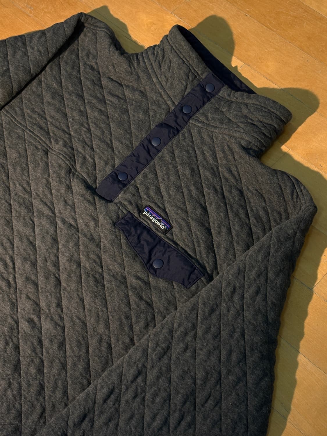 (XL) 파타고니아 오가닉코튼 퀄팅 스냅T 상품이미지1