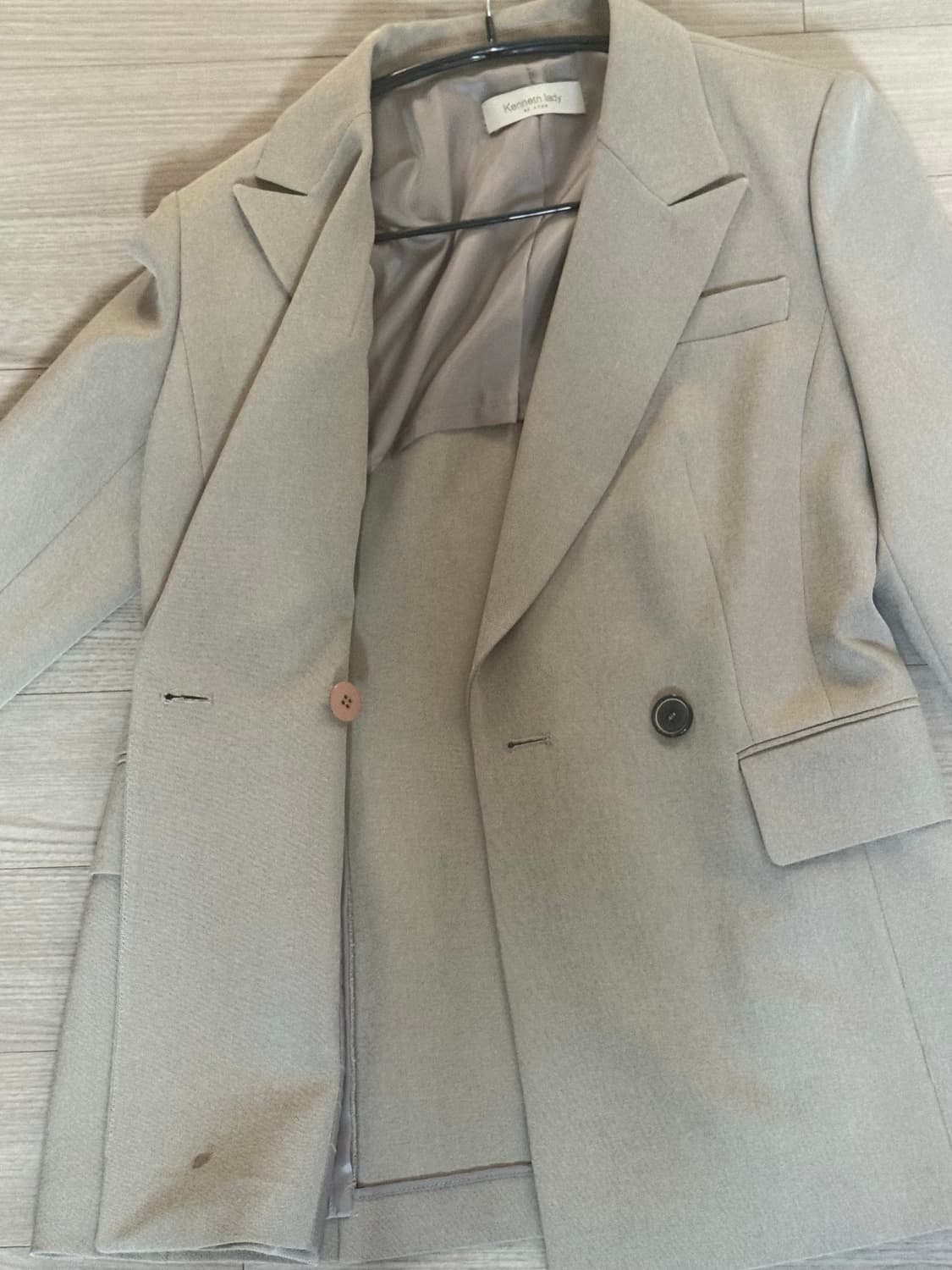 Kenneth lady 싱글버튼 일자핏 정장자켓 EVJKPK8300 상품이미지4