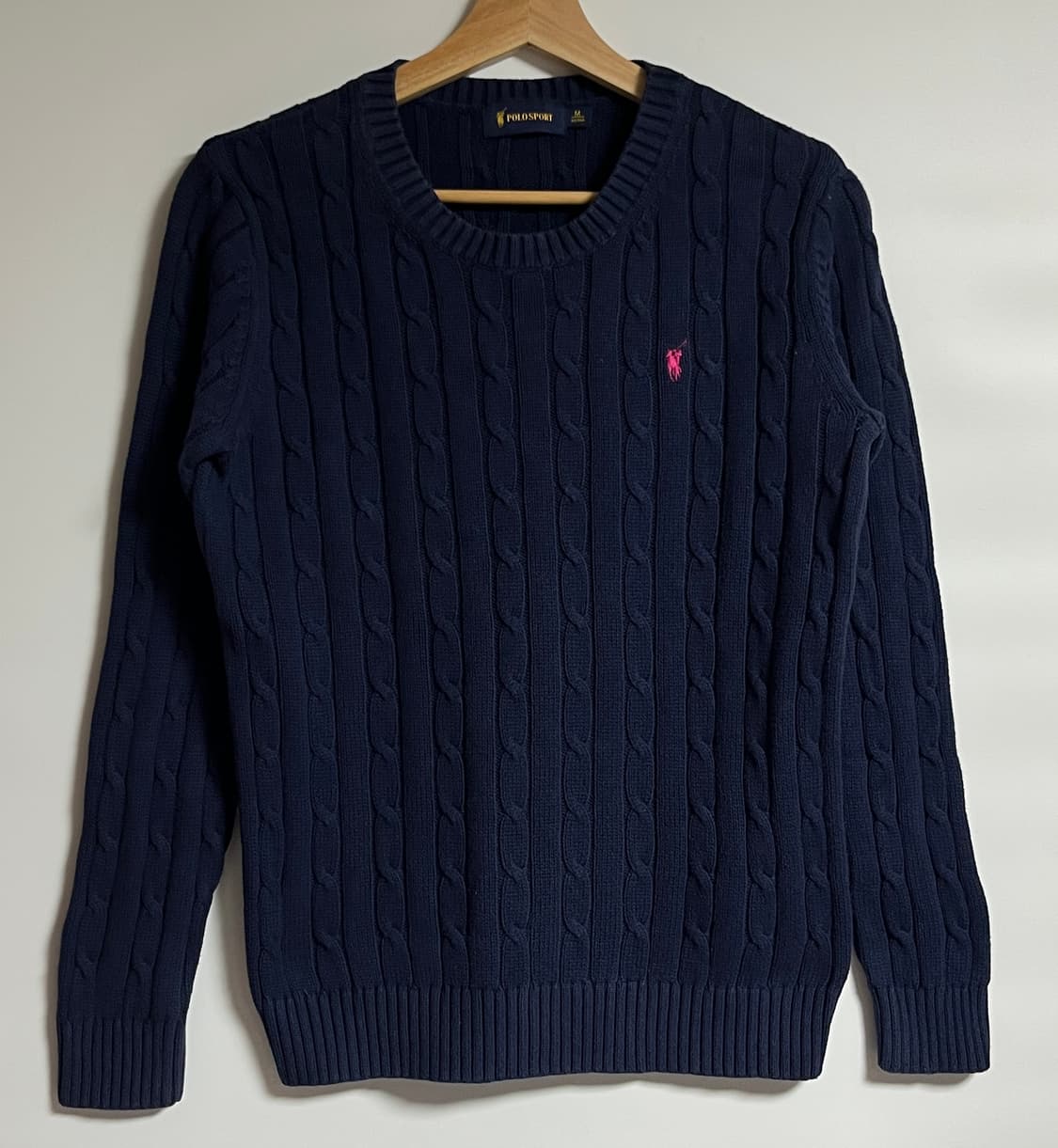 폴로랄프로렌 스포츠 꽈배기 니트 스웨터 M 상품이미지1