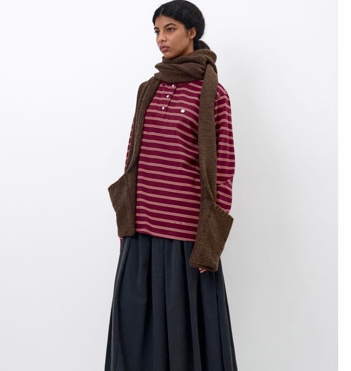 파르티멘토우먼 롱슬리브 버건디 상품이미지1