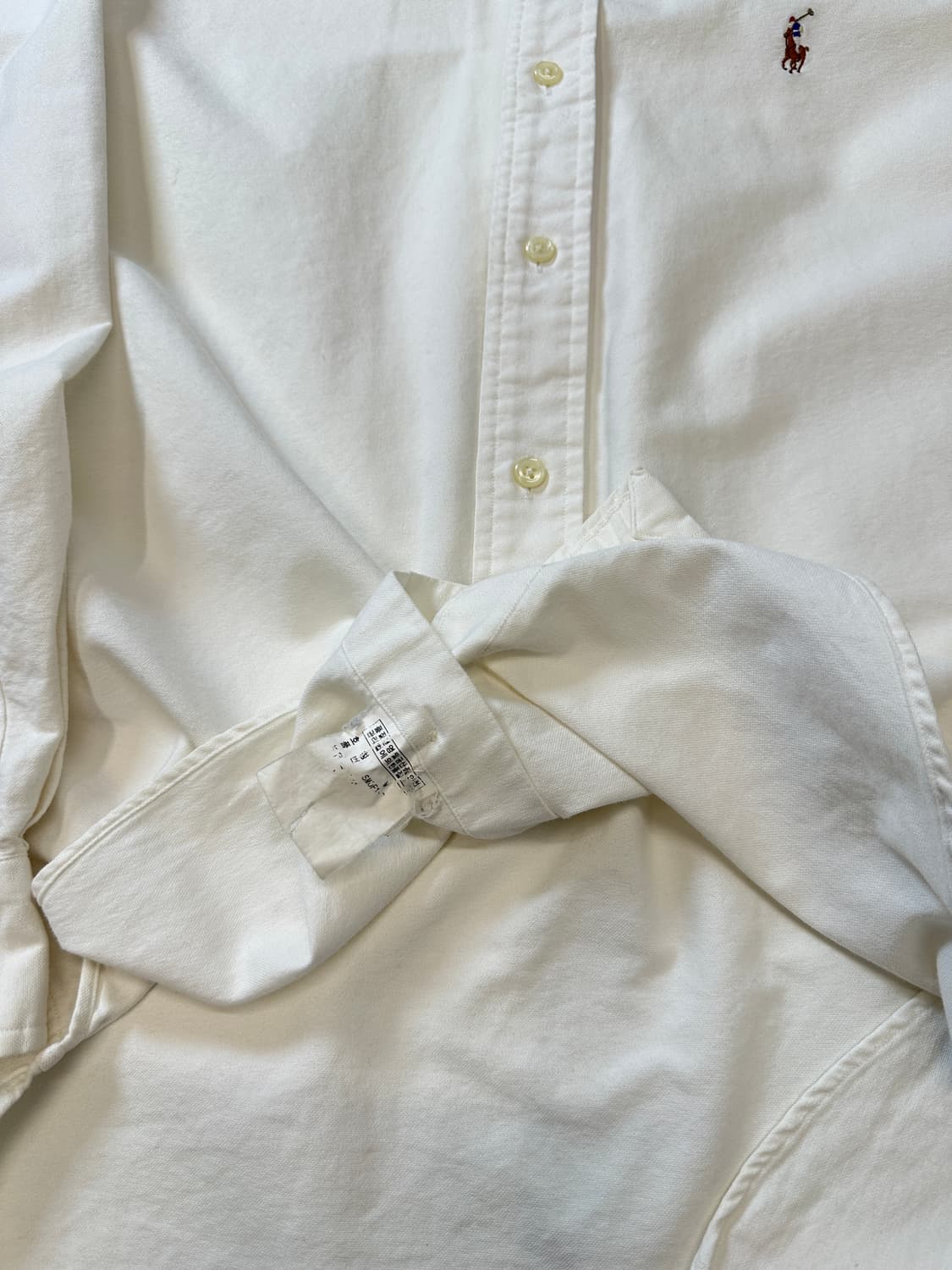 폴로 옥스포드 화이트 셔츠  상품이미지4
