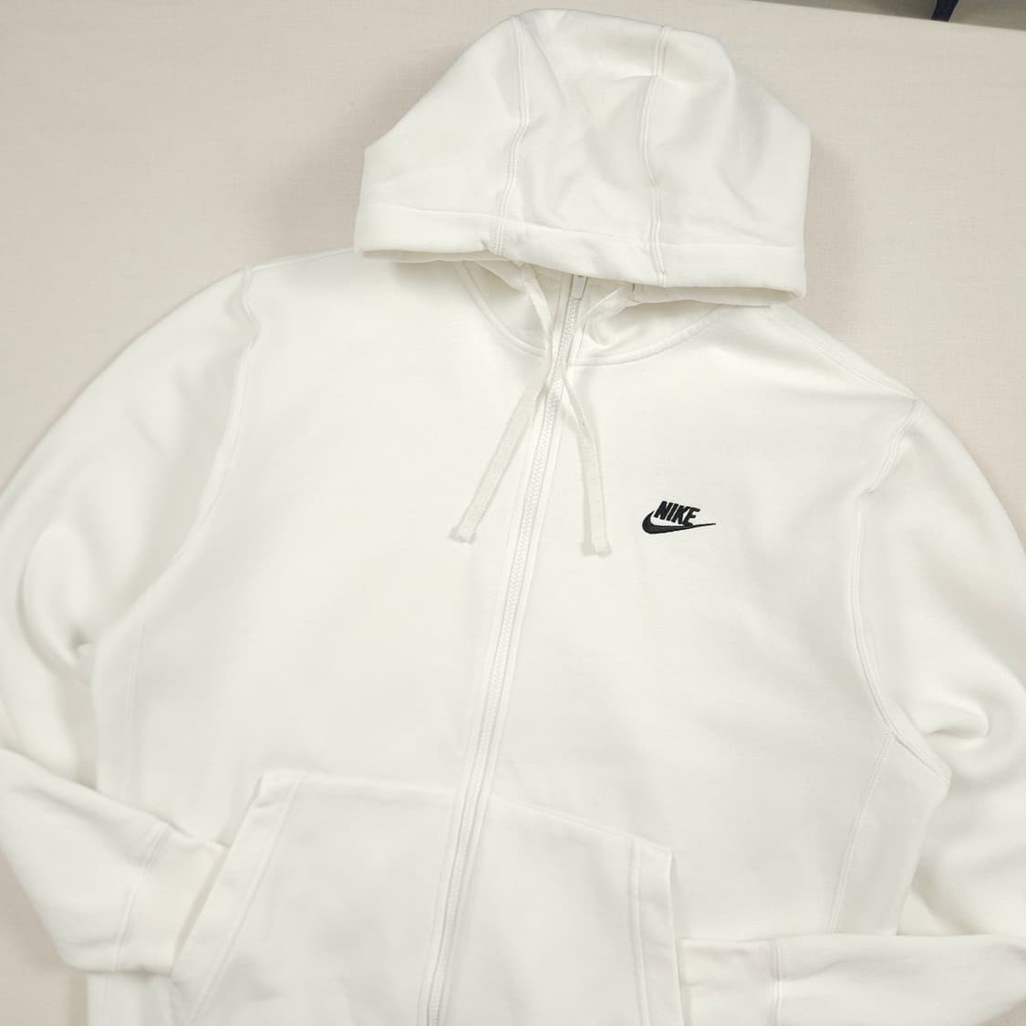 L(100) NIKE 나이키 화이트 후드집업 상품이미지1