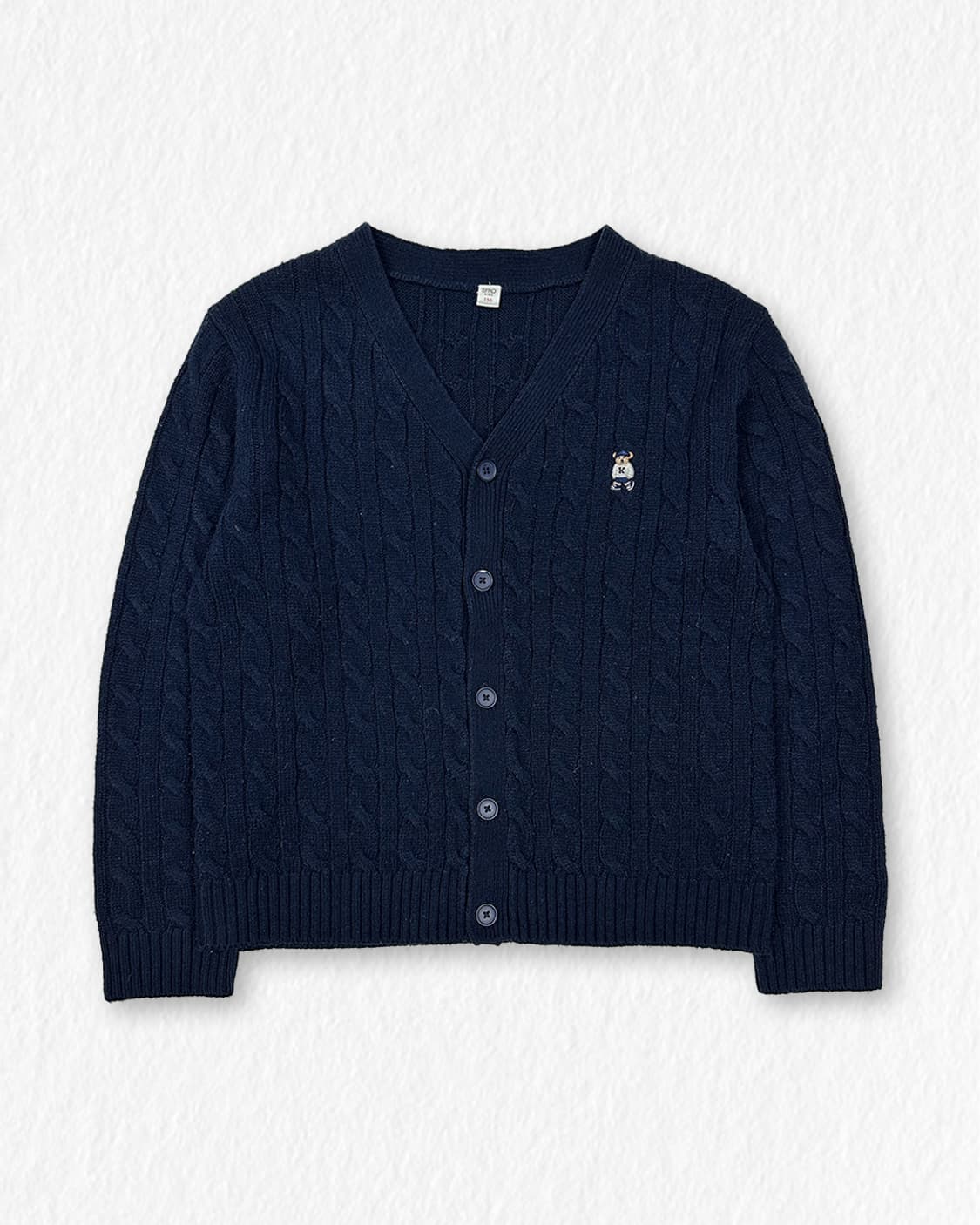 스파오 케이블 가디건 네이비 상품이미지1