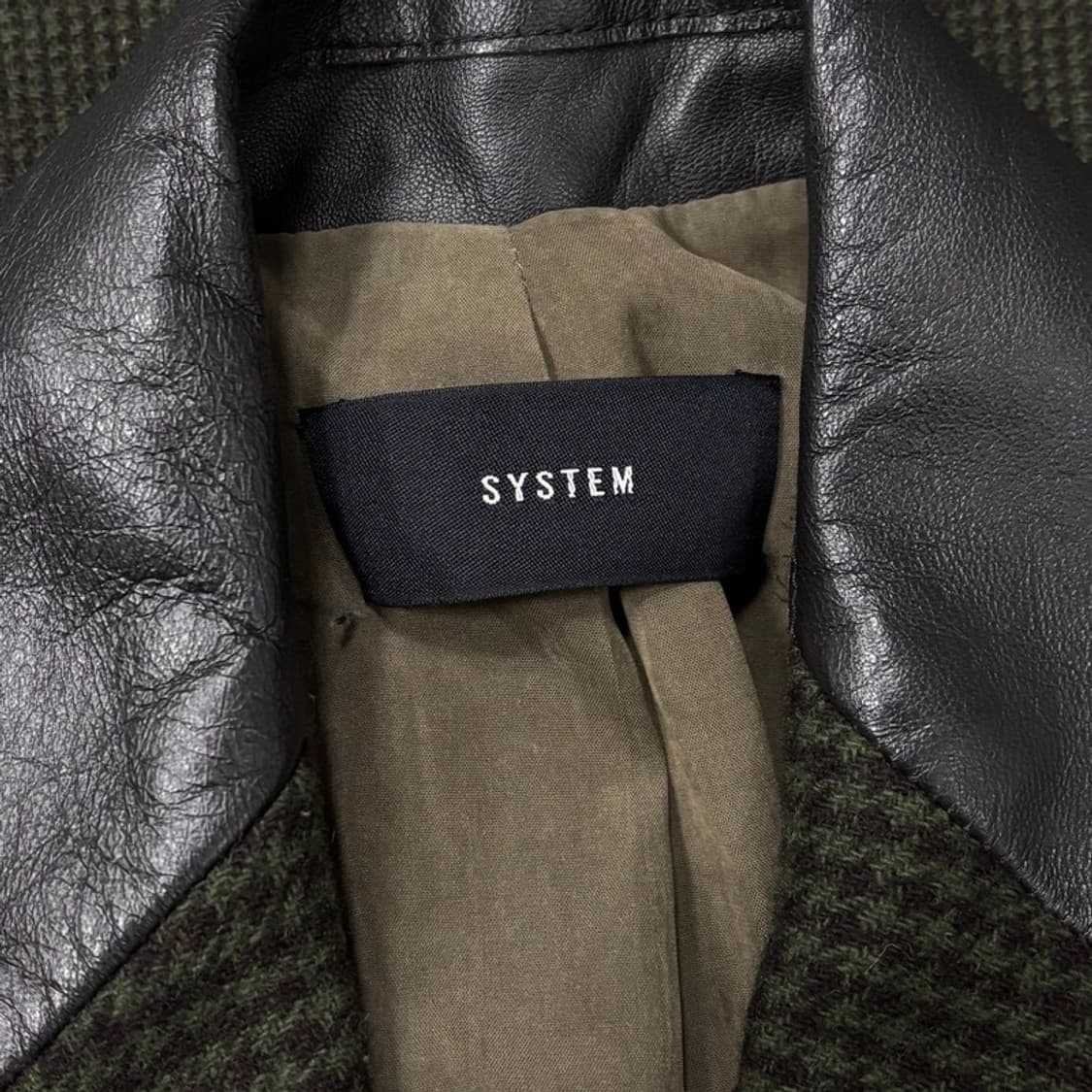 시스템 체크 패턴 코트 V0531 상품이미지6