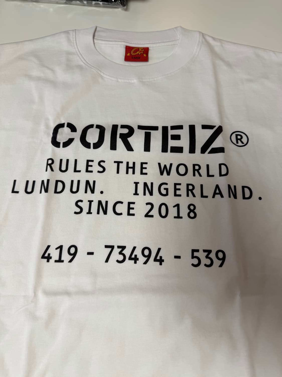 코르테이즈 corteiz  티셔츠 화이트 상품이미지1