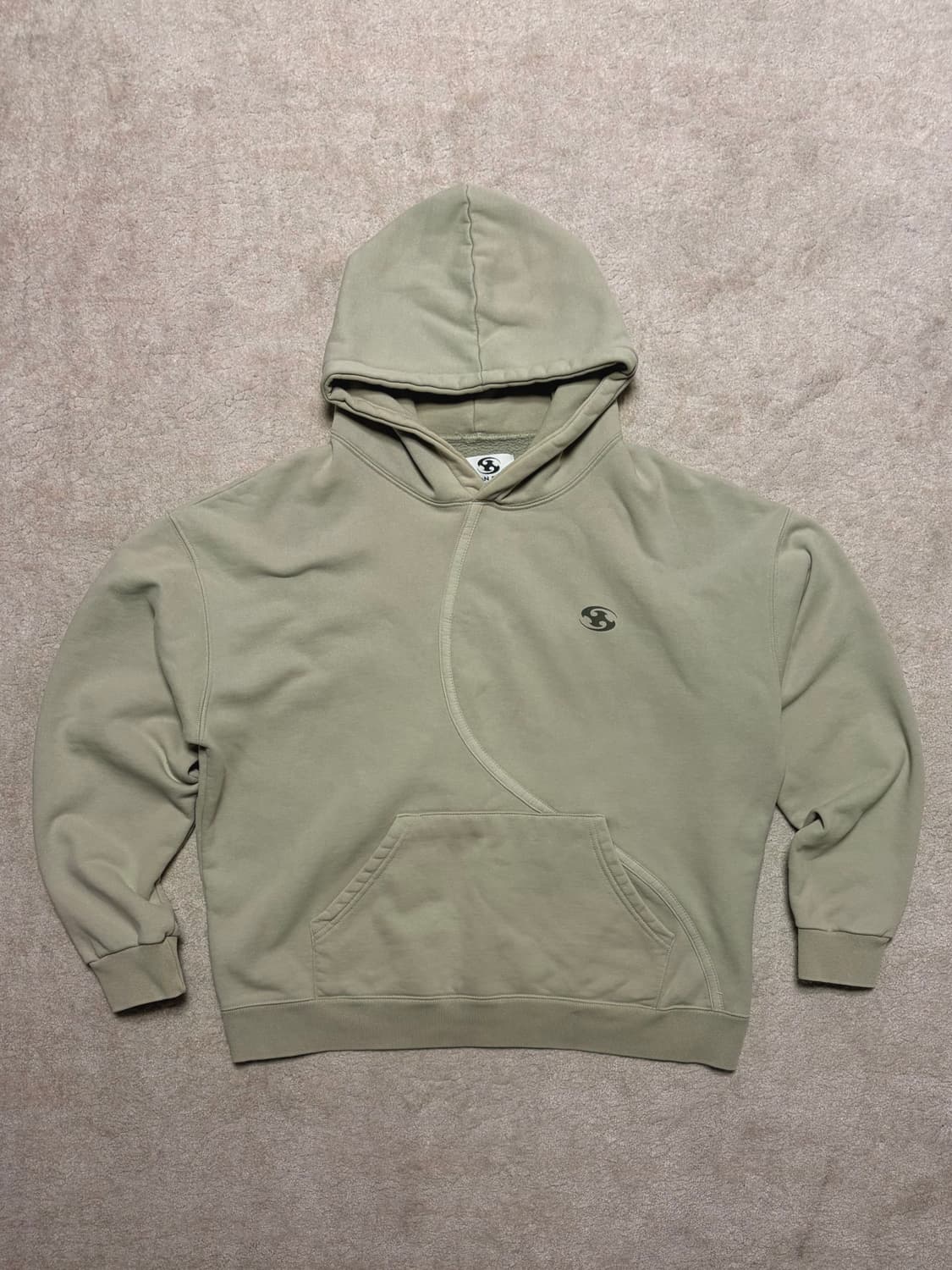 [1] 산산기어 21FW OVERSIZED HOODIE GREEN 상품이미지1