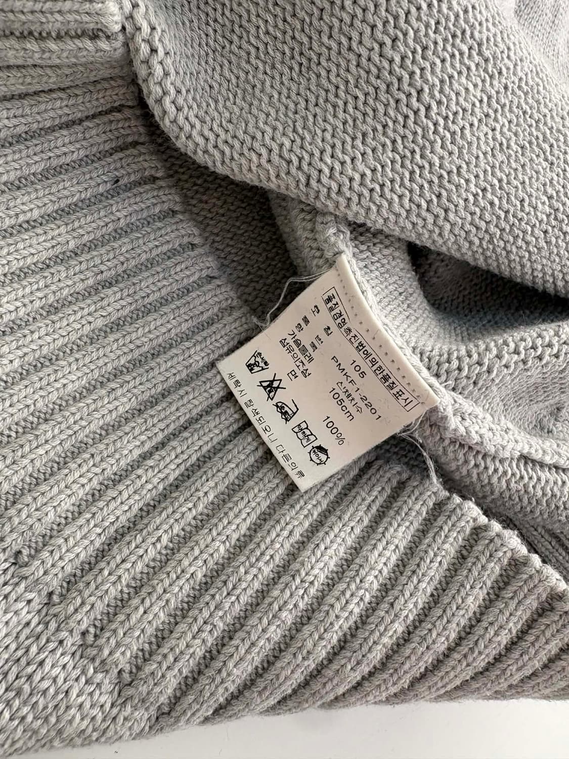 [105] 폴로 랄프로렌 그레이 코튼 크루넥 니트 스웨터 상품이미지4