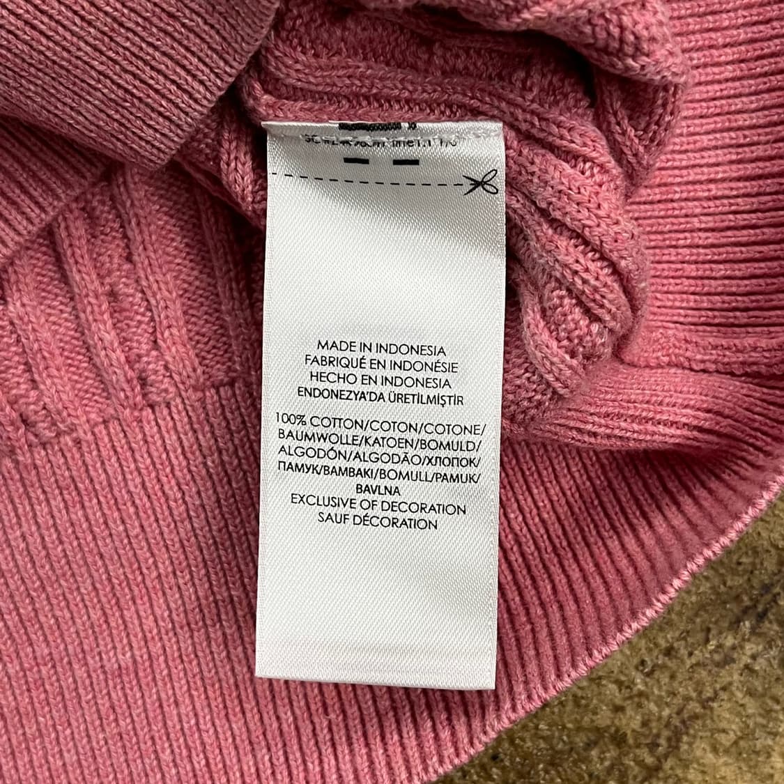 폴로 랄프로렌 핑크 니트 가디건  상품이미지4