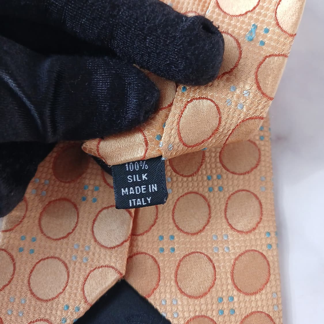 트루사르디 실크 옐로우 도트 넥타이 9.3cm A+등급 A18954
 상품이미지7