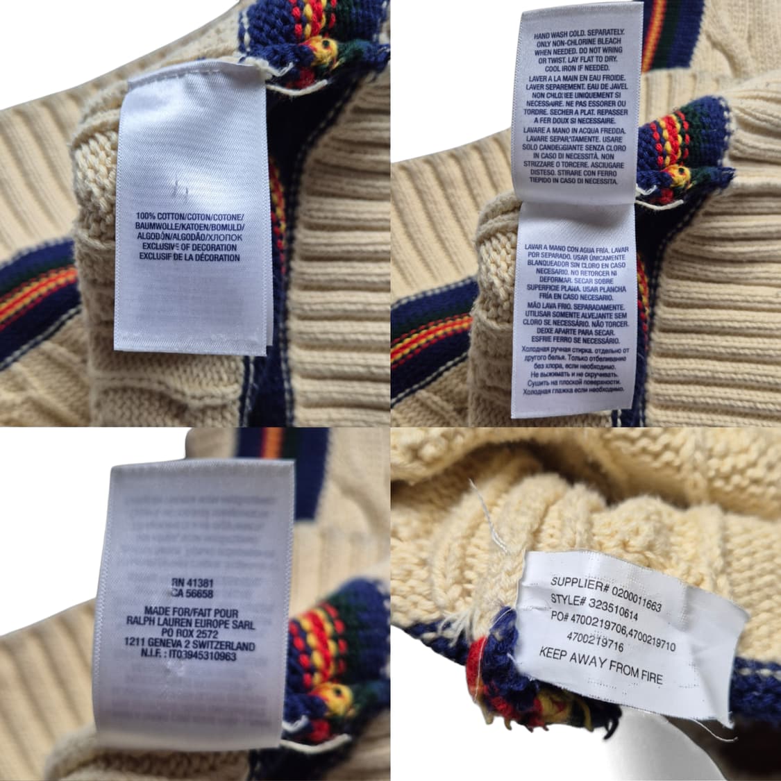 [XL(18-20)] 폴로 랄프로렌 크리켓 케이블 니트베스트 상품이미지9