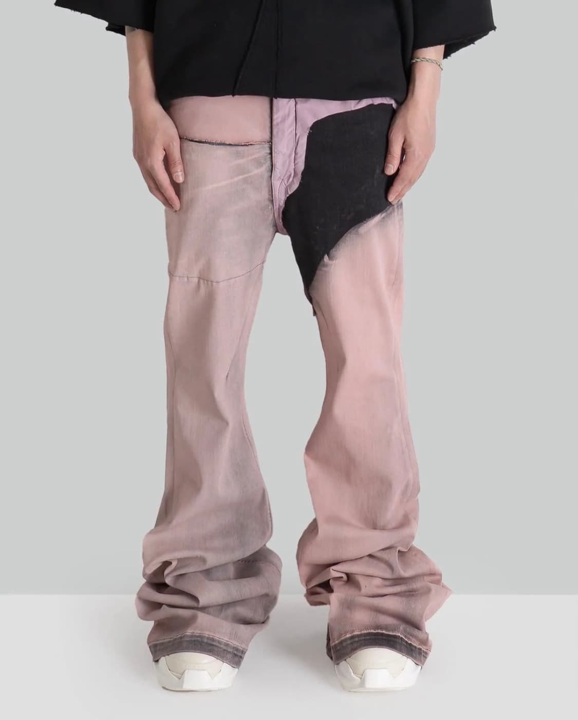 릭오웬스 볼란 부츠컷 페이드 핑크 상품이미지1