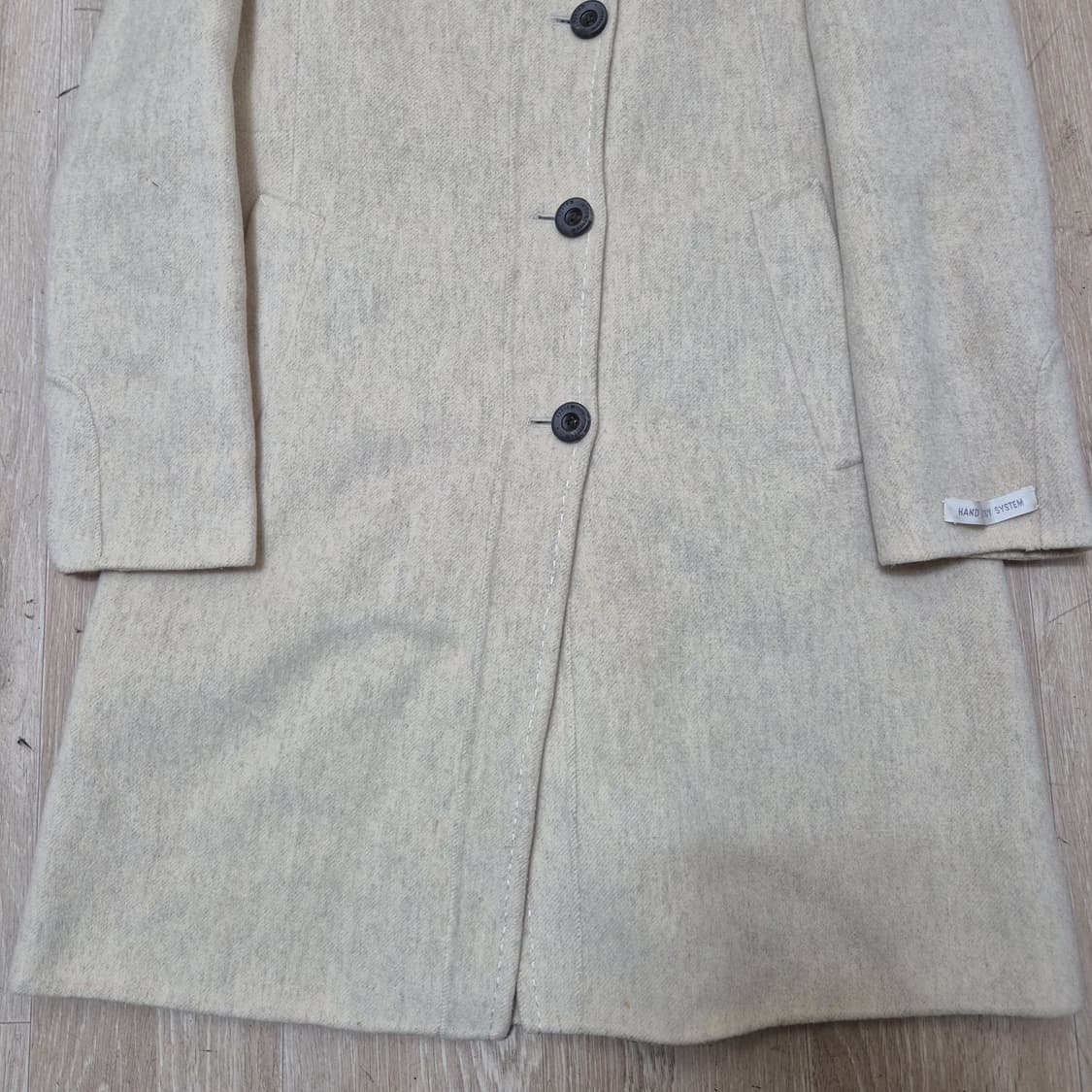 한섬 시스템 여성 핸드메이드 모직 싱글코트 상품이미지3