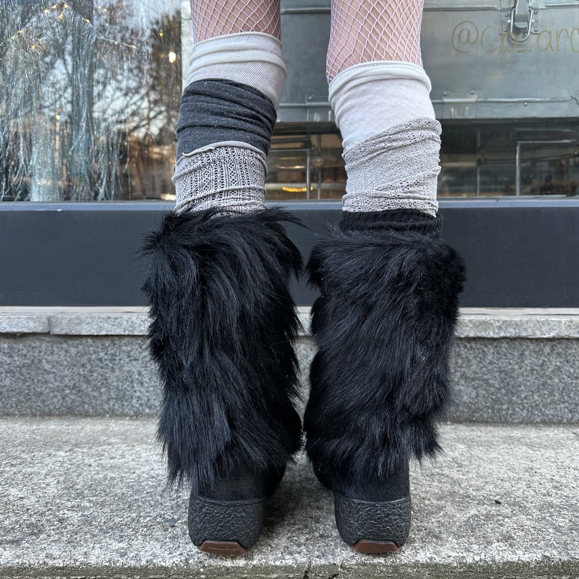 00s 파잘 불랙 퍼 털부츠 상품이미지9