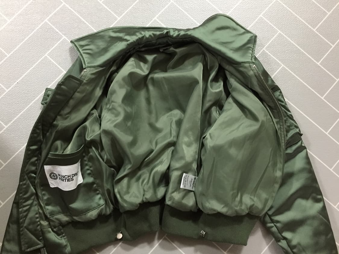 펀치드렁크파티즈 플라이트 자켓 올리브 1사이즈 상품이미지4