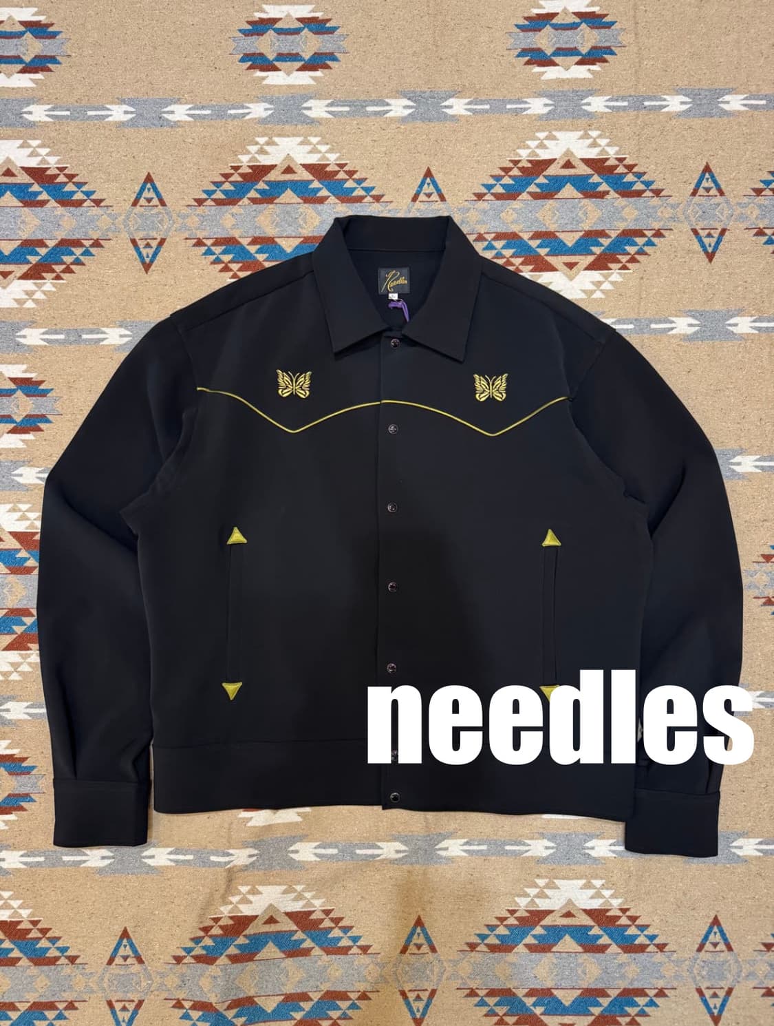 [L] 니들스 파이핑 카우보이 자켓 블랙 상품이미지1