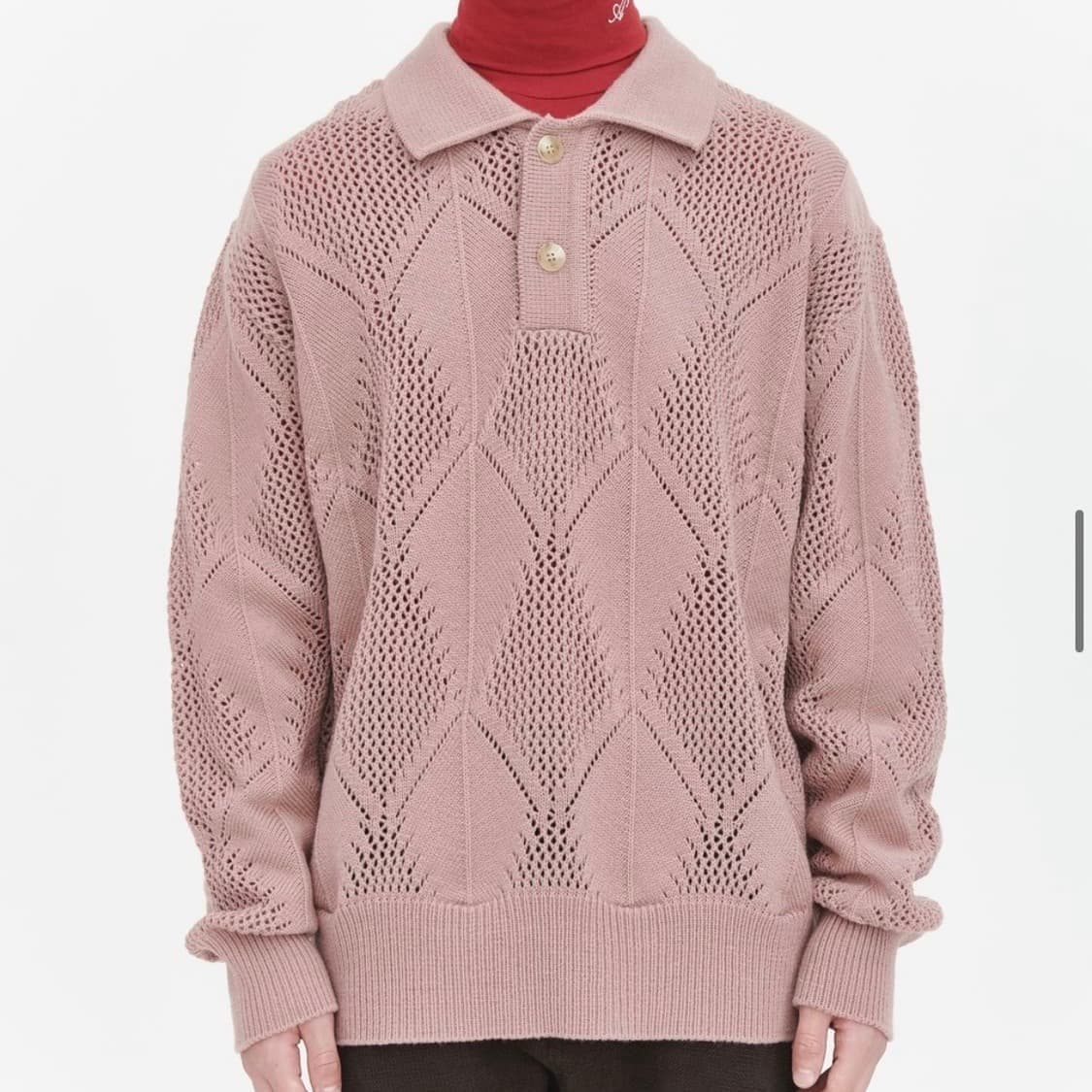 애프터프레이 리프 크로쉐 니트 M 상품이미지1