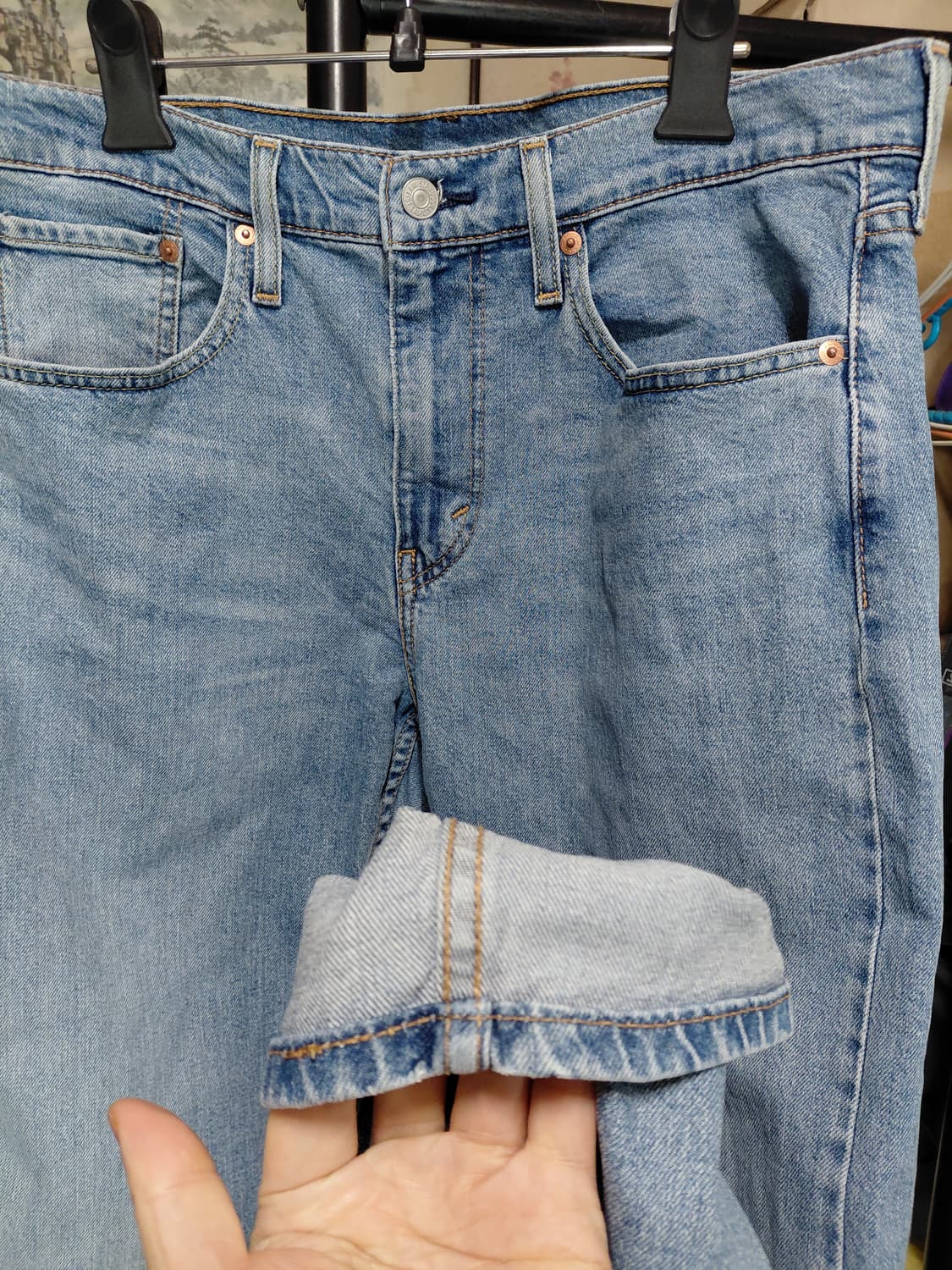 [리바이스502]테이퍼드핏 데님 청바지 32사이즈  상품이미지9