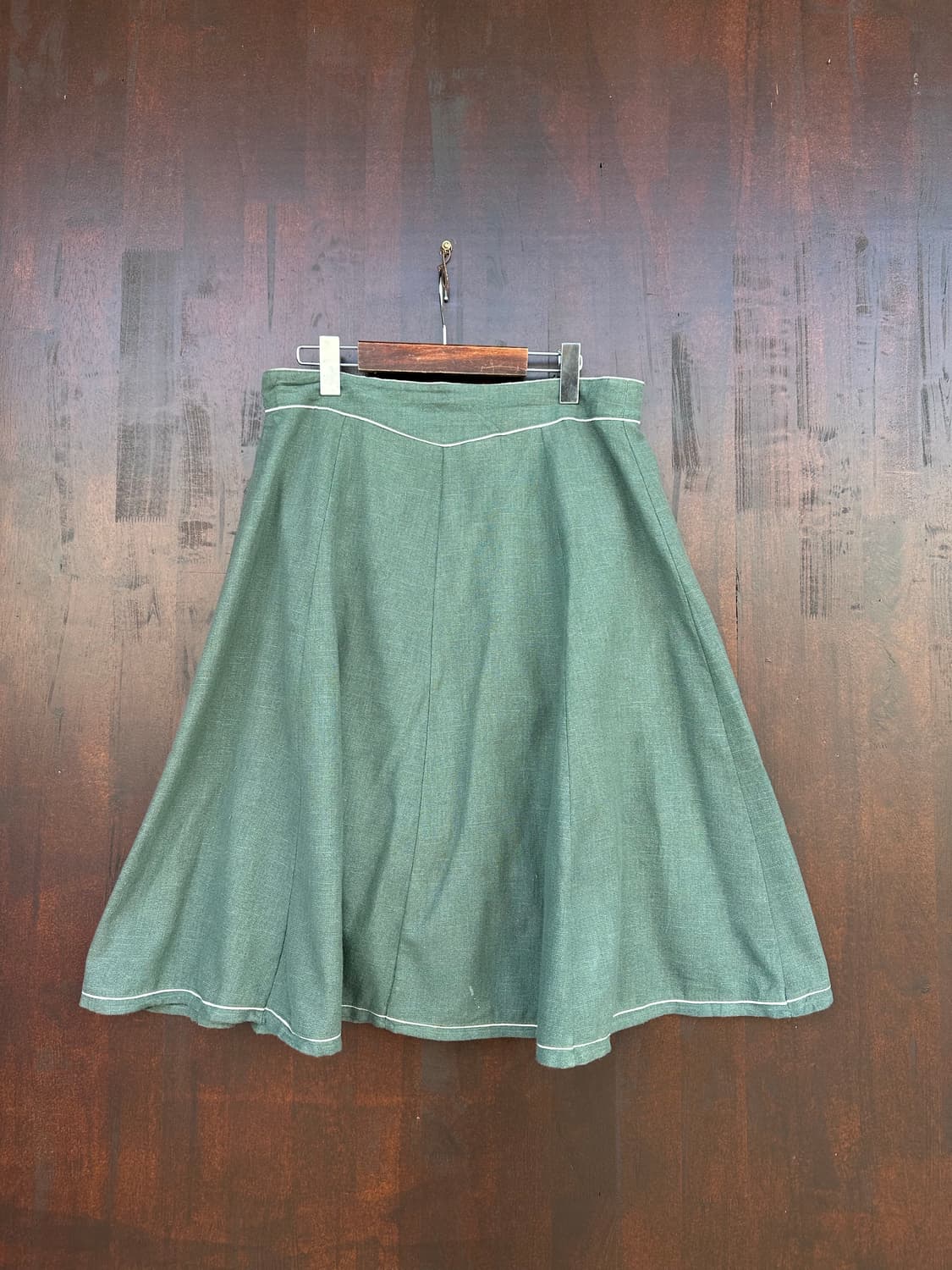  오스트리아 파이핑 린넨 무드 스커트 상품이미지3