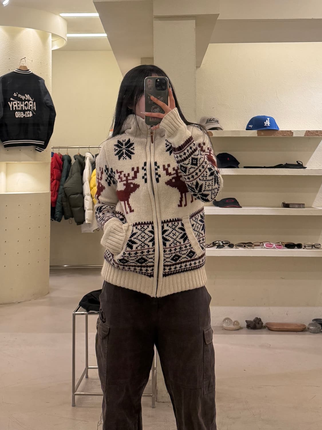 ASK Y2K 빈티지 모리 코위찬 쉐르파 자켓 U843 상품이미지1