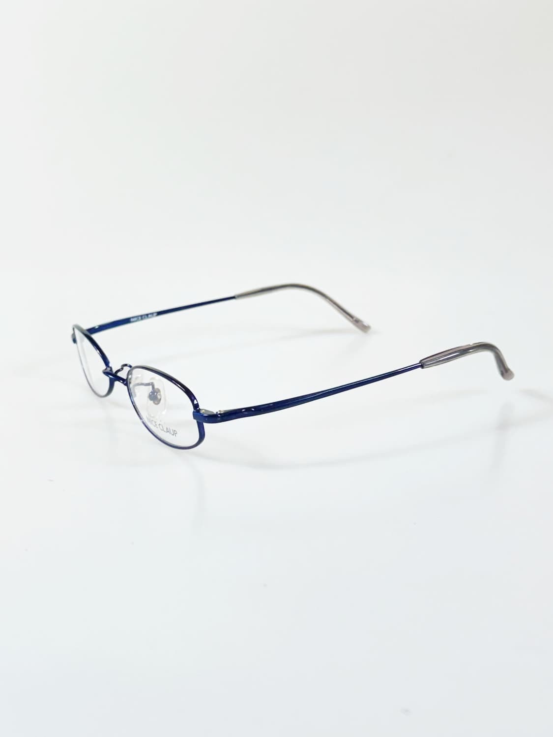 NICE CLAUP 나이스 클랍 블루 메탈 슬림 오벌 빈티지 안경 상품이미지3