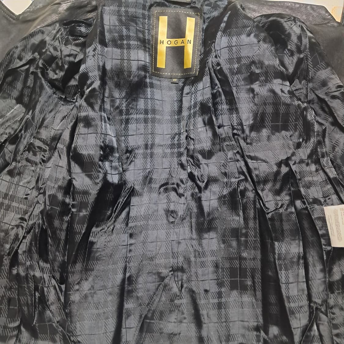 Hogan 호간 램스킨 양가죽 라이더 자켓 40사이즈(약44~날씬55) 상품이미지8