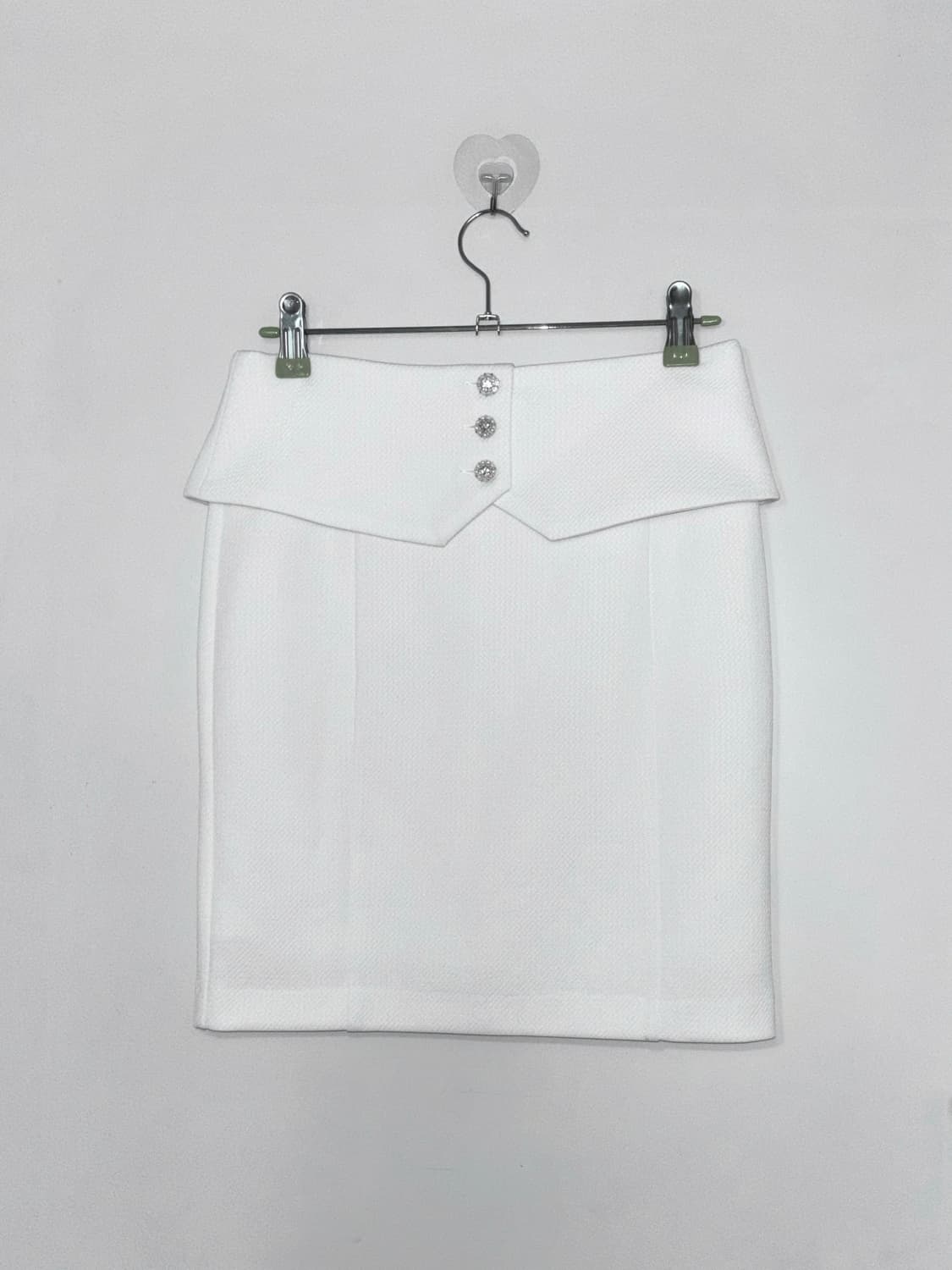 cecil mcbee 세실맥비 큐빅 버튼 오네갸루 스커트 상품이미지1