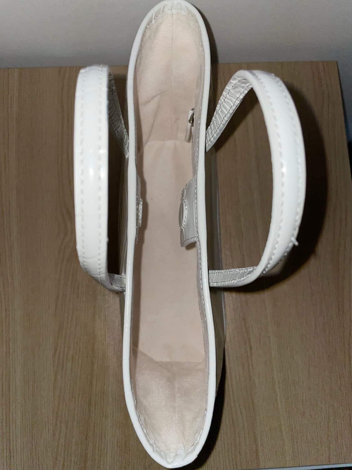 낫띵리튼 ain croco tote bag - coconut white 상품이미지3