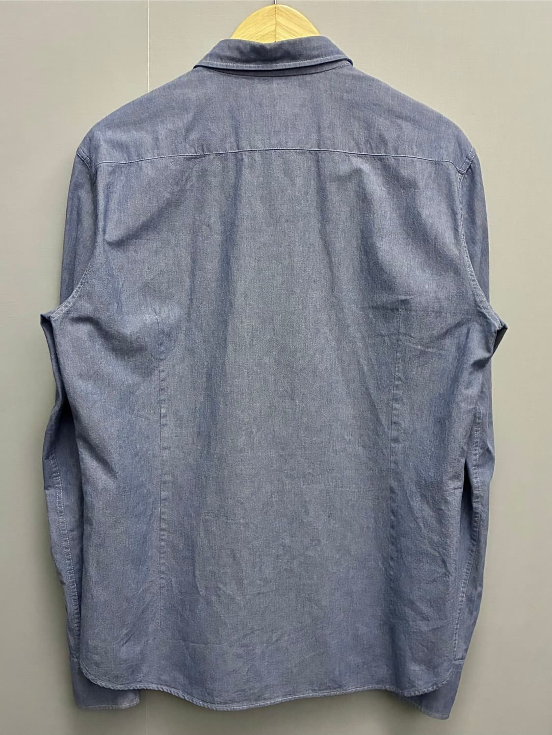 (L~XL)BOB italy 비오비 패치워크 핸드자수 샴브레이 셔츠 상품이미지8