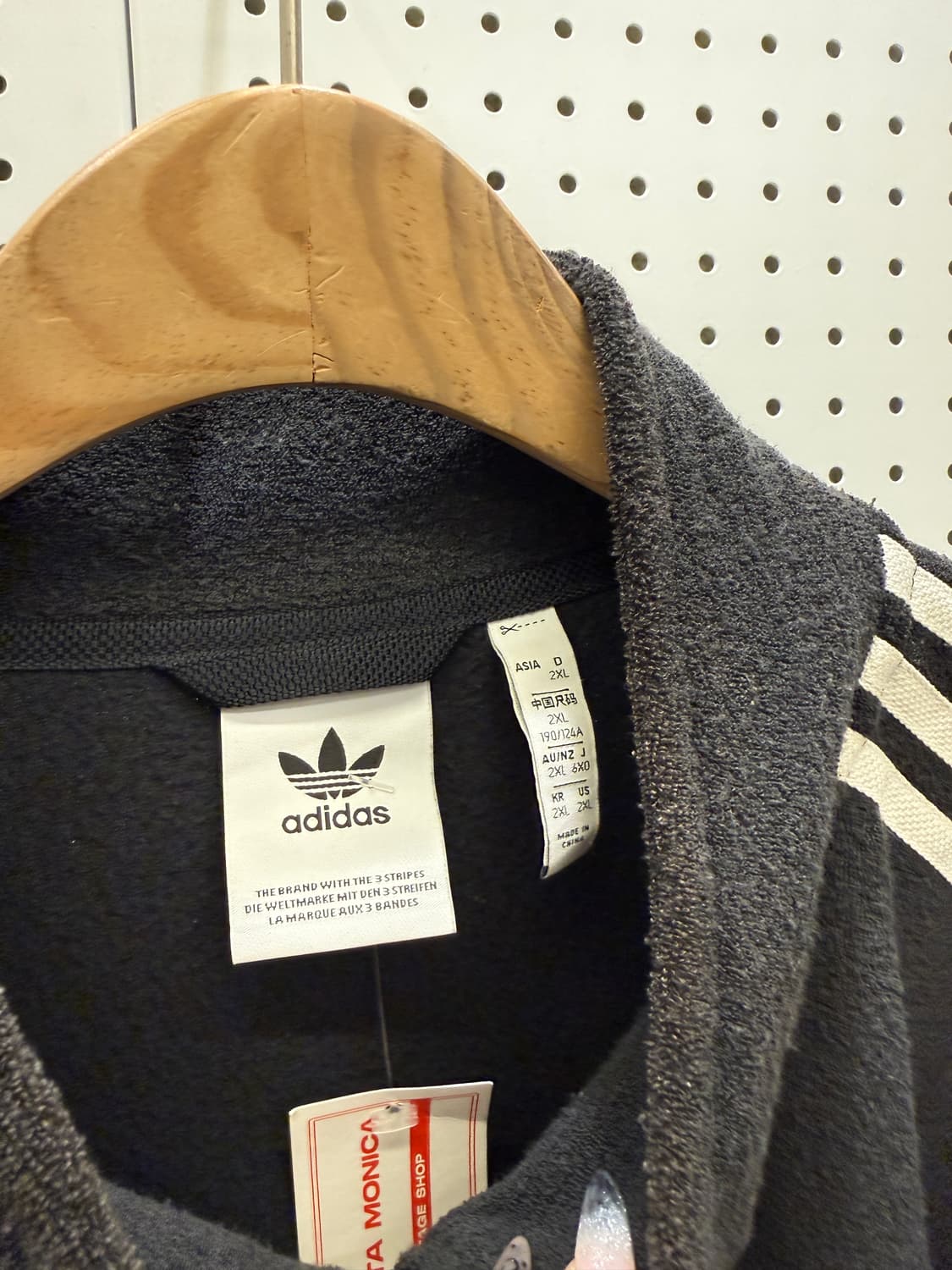 아디다스 부클 박시핏 블랙 트랙 자켓 U924 상품이미지5