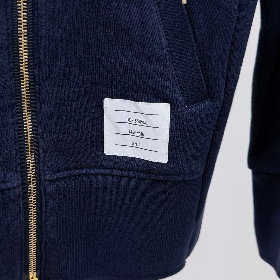 [S급/1] 톰브라운 사선완장 후드집업 네이비 상품이미지7