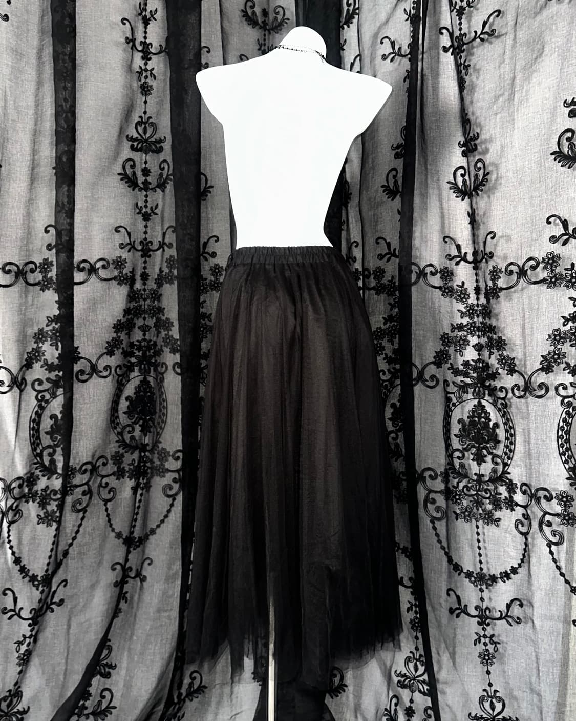 black long skirt 상품이미지3