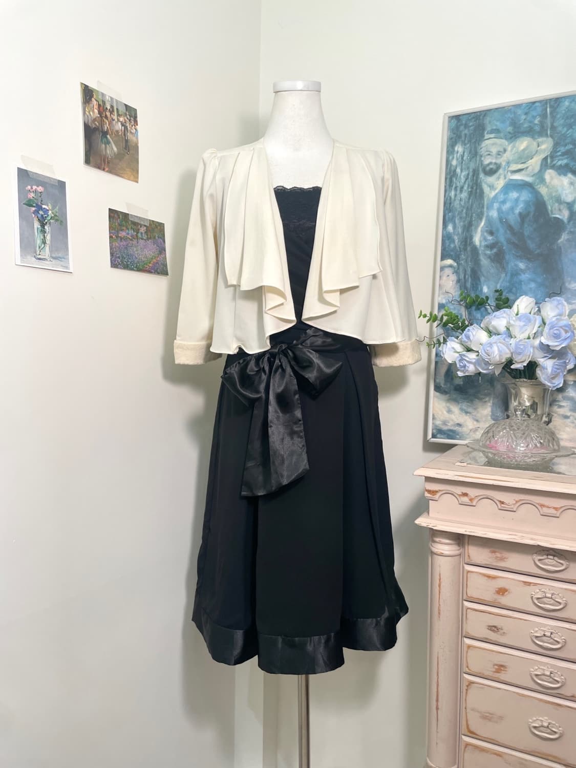 ivory lace ruffle bolero cardigan 상품이미지2