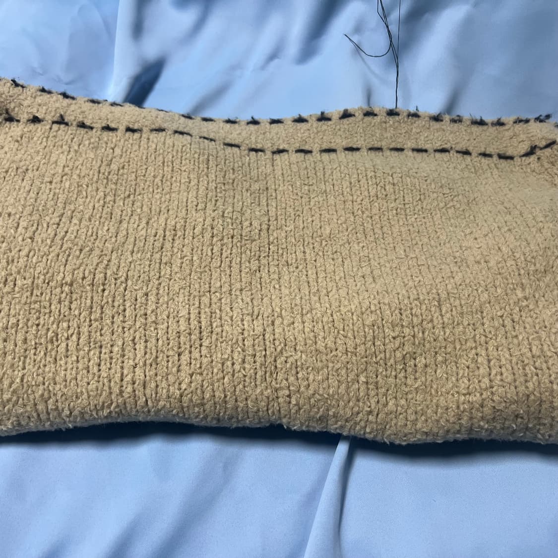 더오픈프로덕트 오픈와이와이 울 스티치 가디건 베이지 상품이미지4