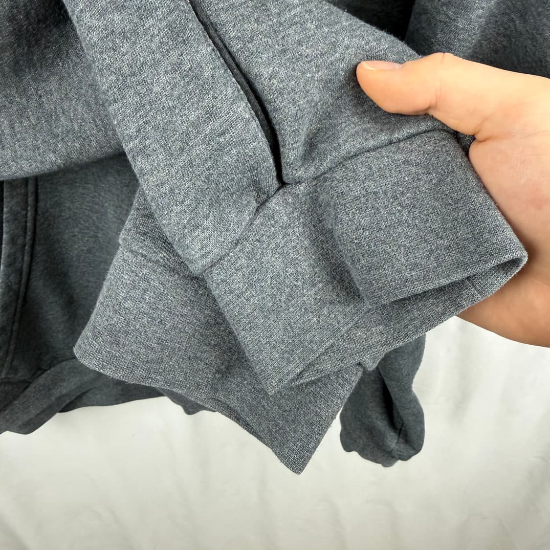 (XL) 아디다스 자수로고 후드 티 차콜 상품이미지4