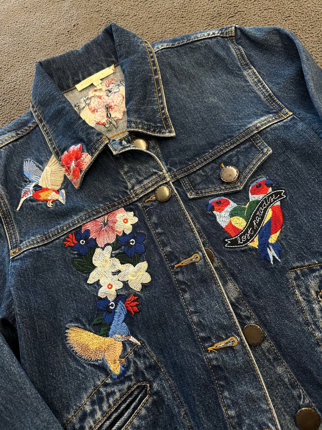 마쥬 비보 자수 크롭 데님 처분  상품이미지2