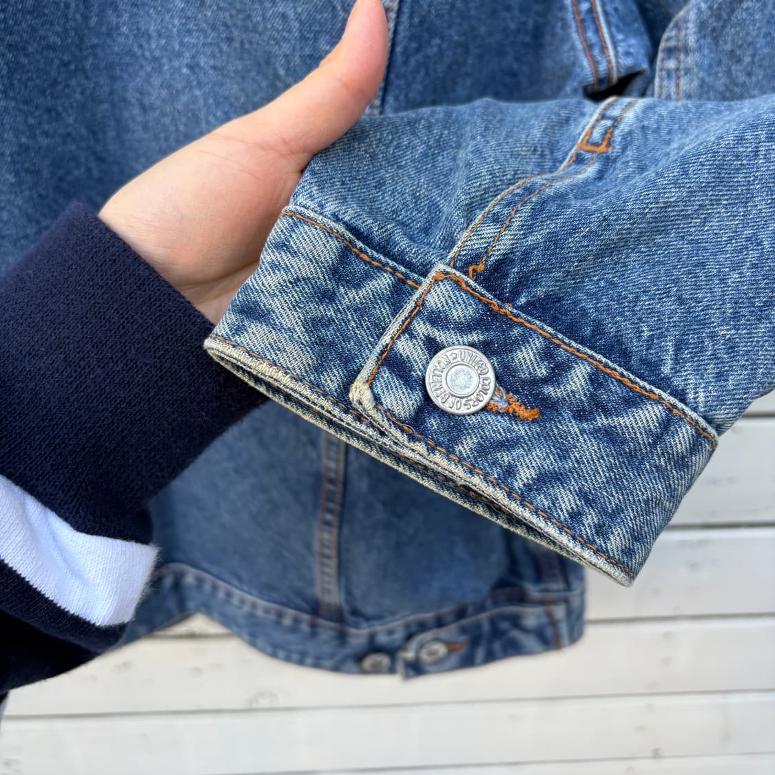 Benetton 베네통 made in italy 데님 자켓 상품이미지8