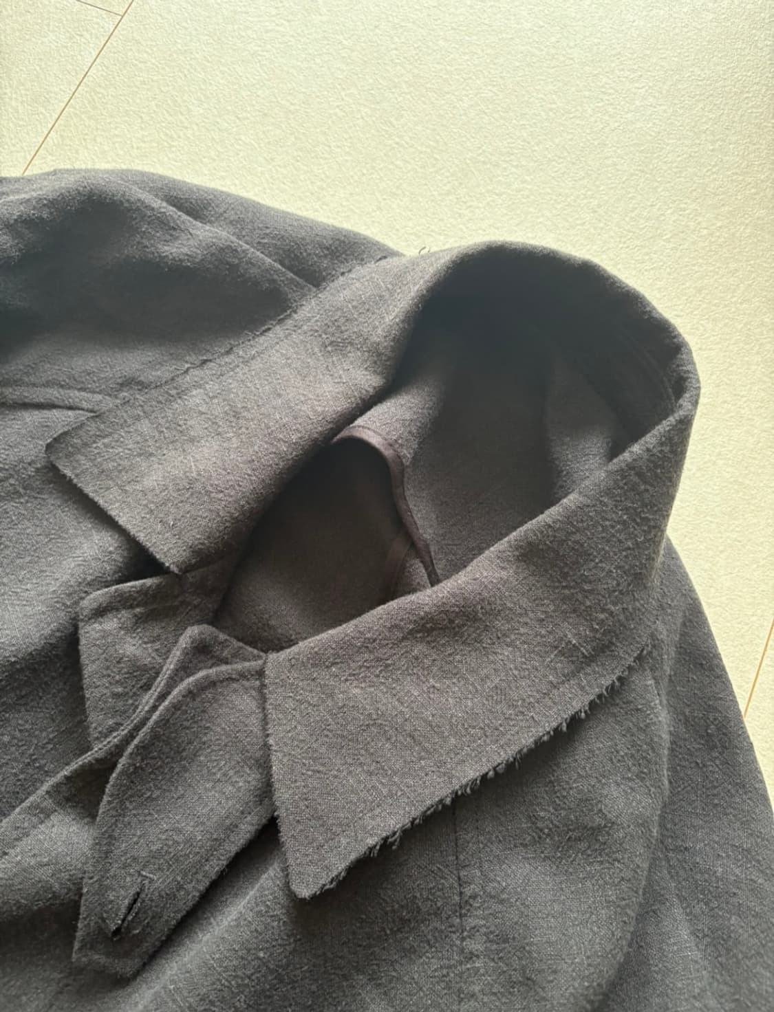 유스 린넨 발마칸 컷오프 코트 상품이미지1