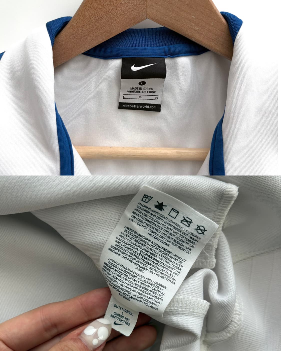 Nike 나이키 국대 화이트블루 잉글랜드 트랙탑 상품이미지8