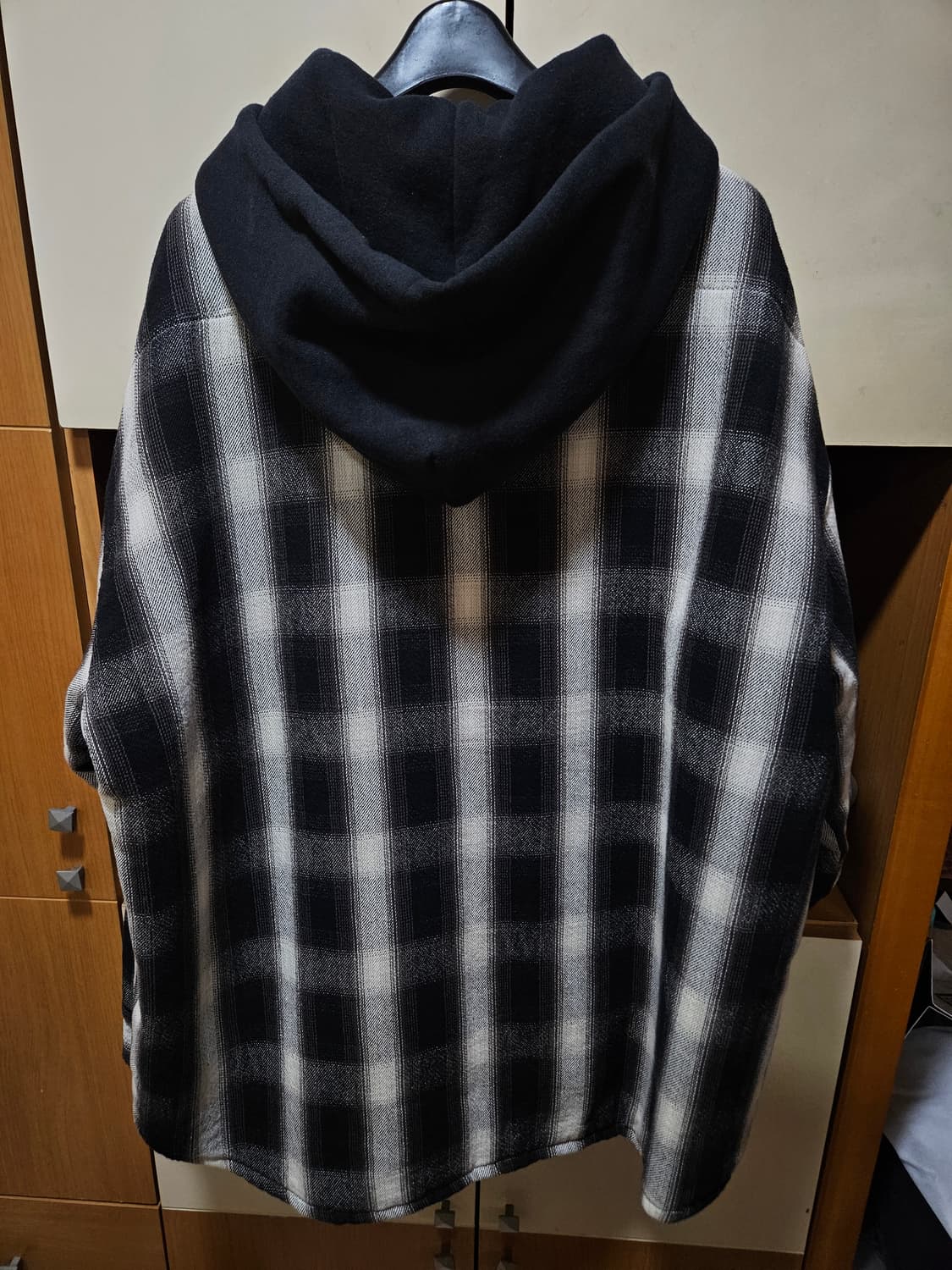 세인트미카엘 플란넬 셔츠 후드 L사이즈 상품이미지2