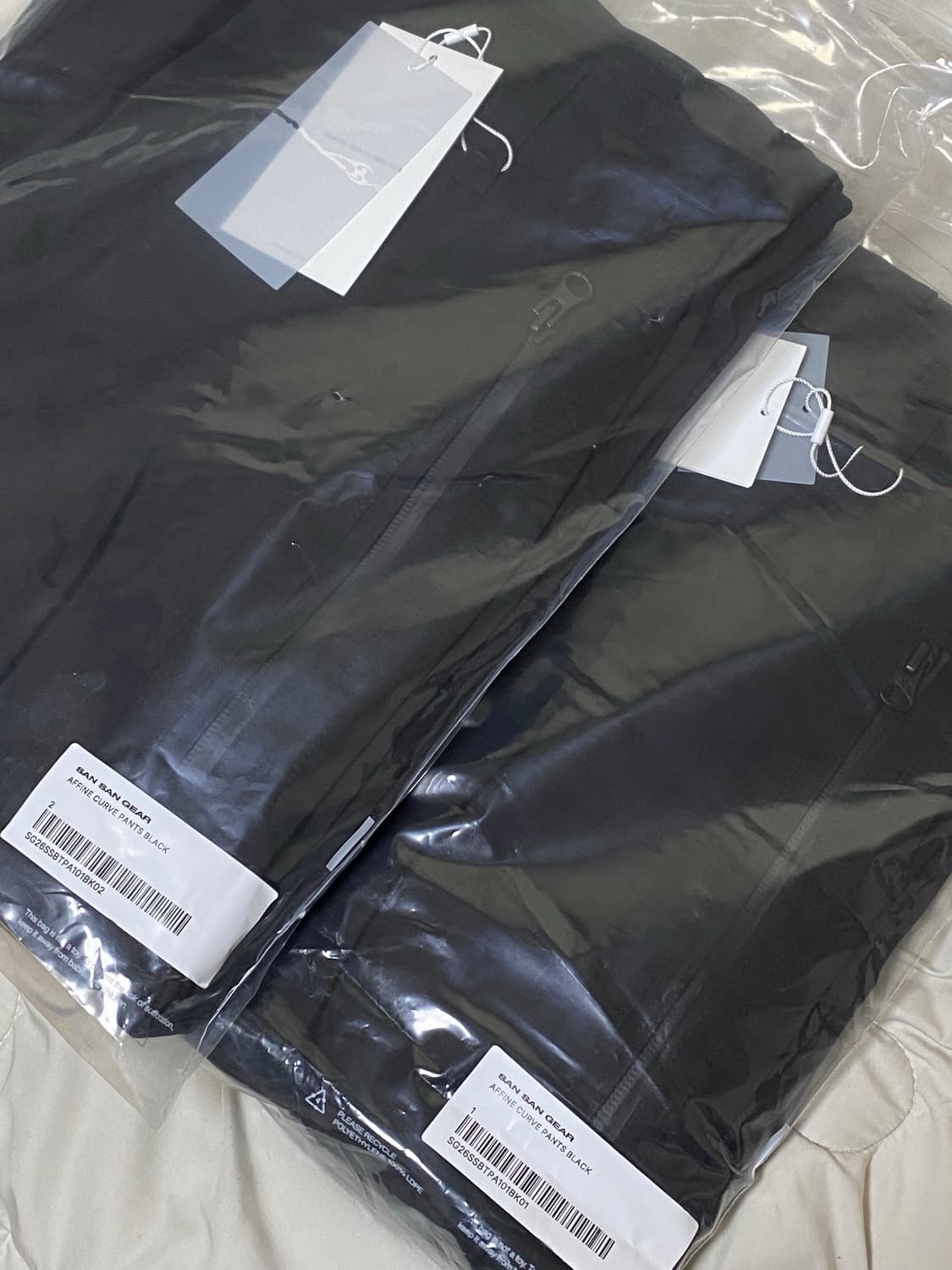 산산기어 어파인 커브 팬츠 블랙_26SS_Sansan Gear 상품이미지1