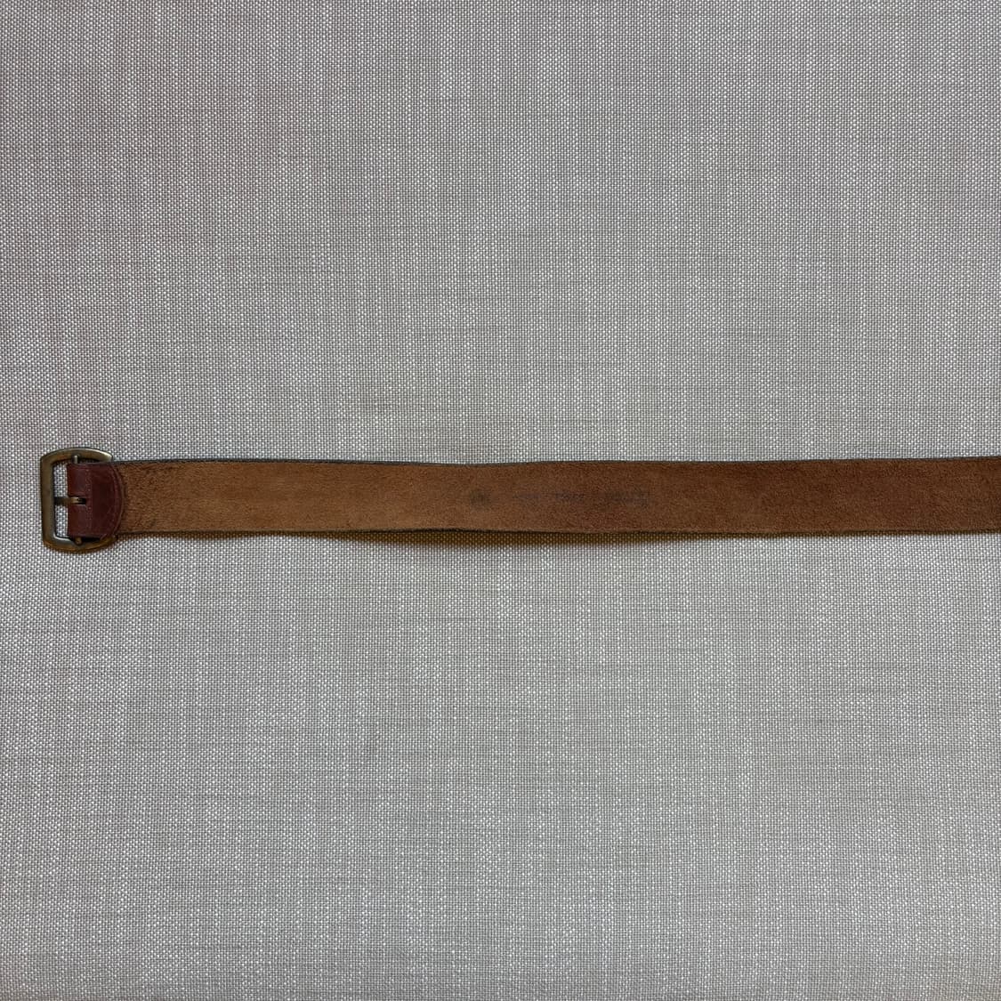[27] 80s USA 위스키 브라운 레더 솔리드 브라스 벨트 상품이미지7